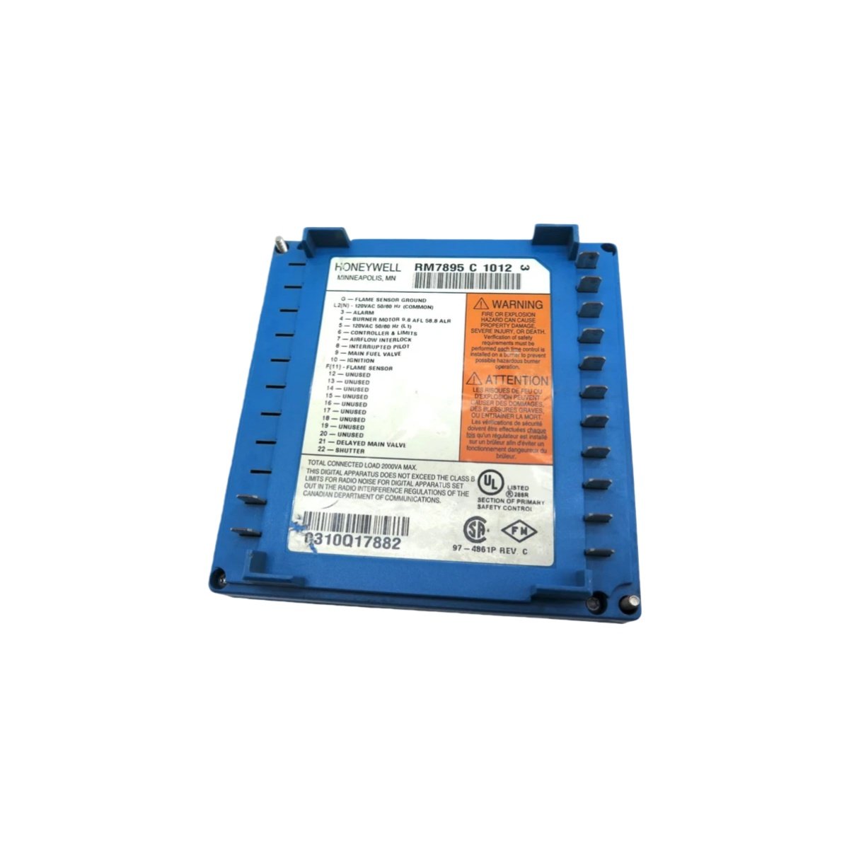 Honeywell RM7895C1012 Burner Controller | 120V On-Off Pre-Purge Module