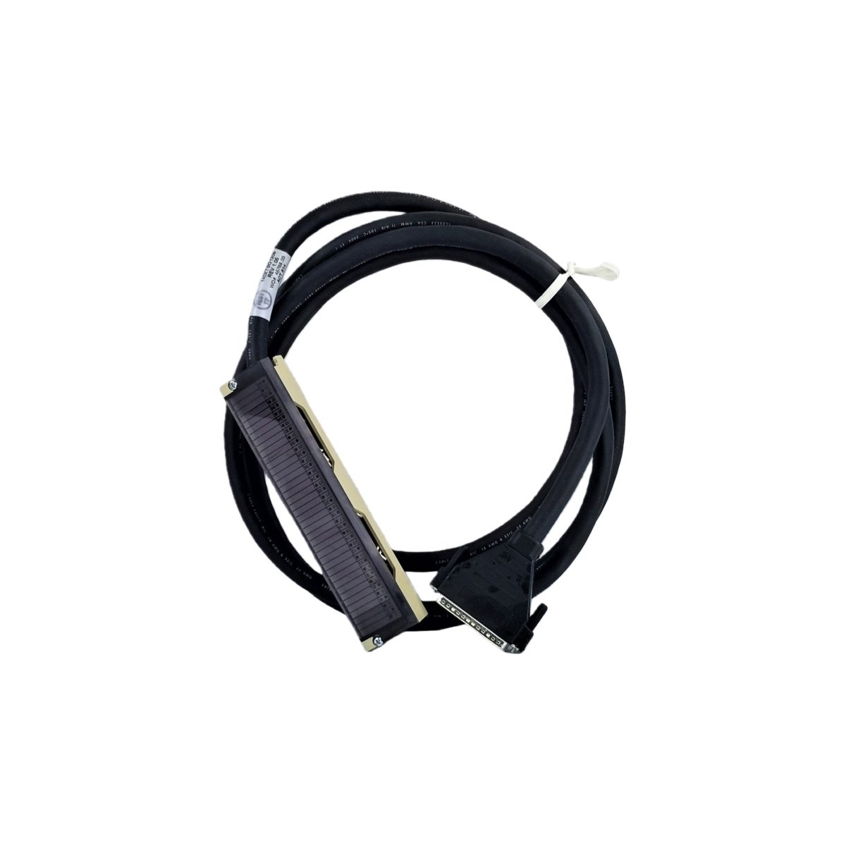 Schneider 140XTS01209 CableFast system cable with 20 conductors, 2.5m length, and braided shield. Plug-and-play wiring for Modicon Quantum I/O racks.