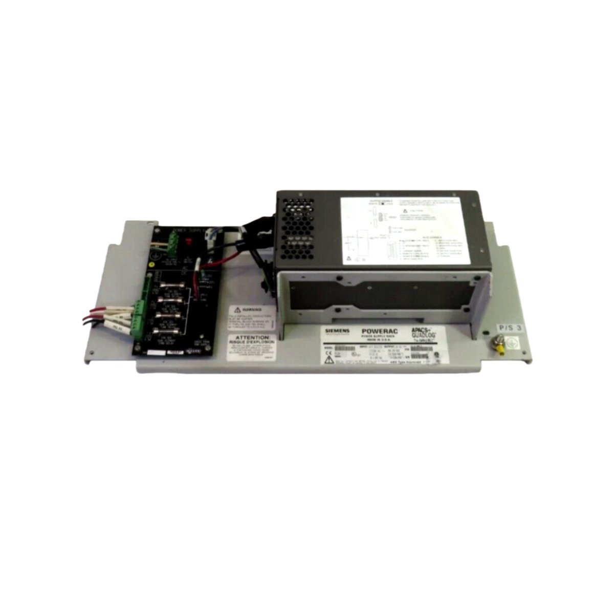 Siemens 39PSR4ANDN 16114-200/01 Power Supply with 24V DC output, 96W capacity, protection functions, compact design, and reliable industrial