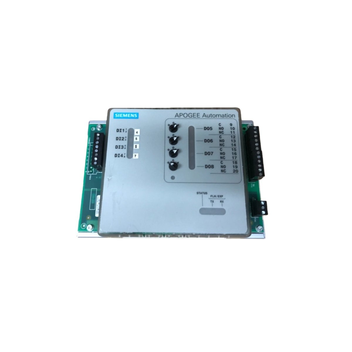 Siemens 549-214 expansion module adds 8 inputs and 8 outputs to PLC systems. Features 120x90x40mm size, 0.35kg weight, and 24V DC operation for automation.