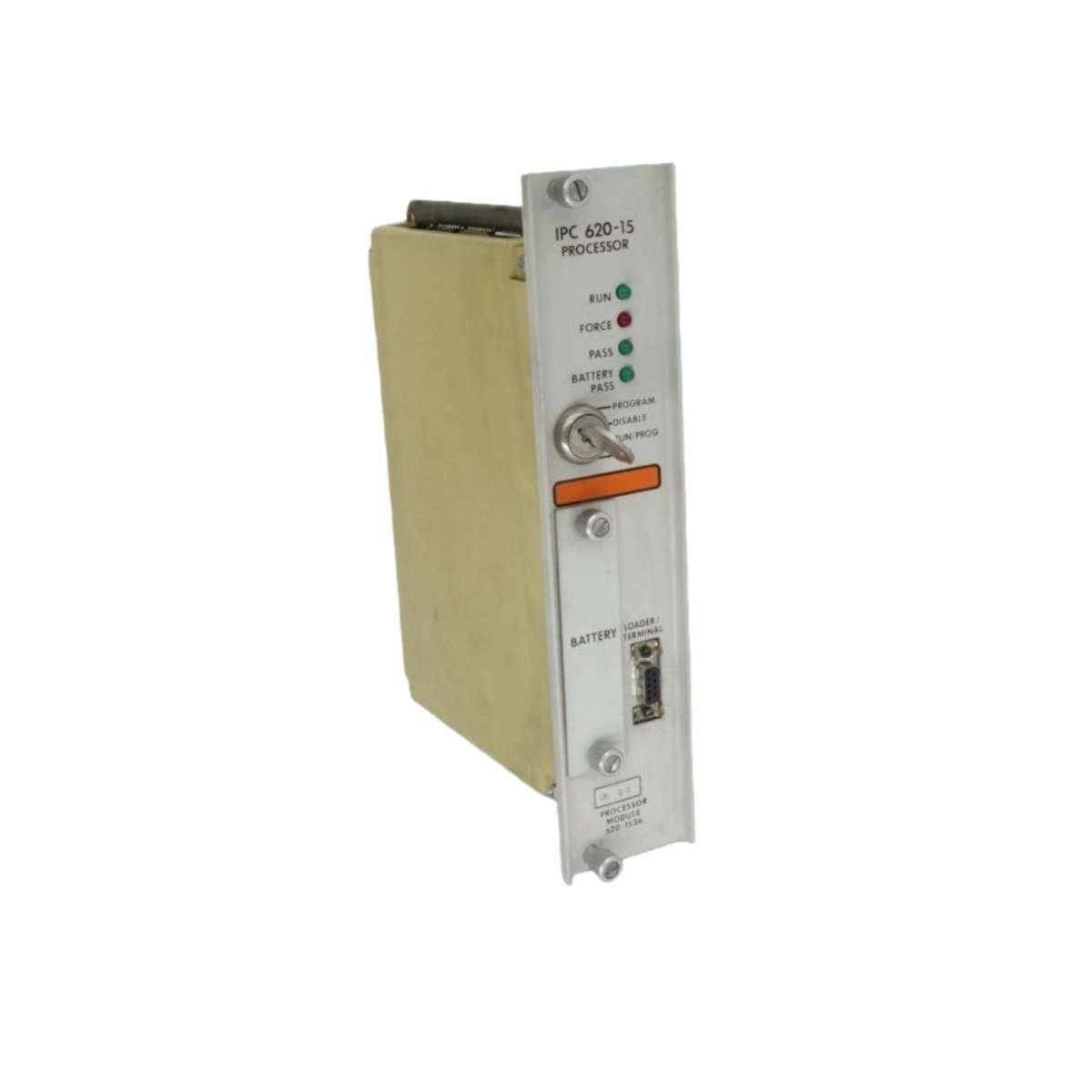 Honeywell 620-1536 processor module, IPC 620-15 CPU, 2K program memory, 9-pin Sub-D, 24V DC for industrial control systems.