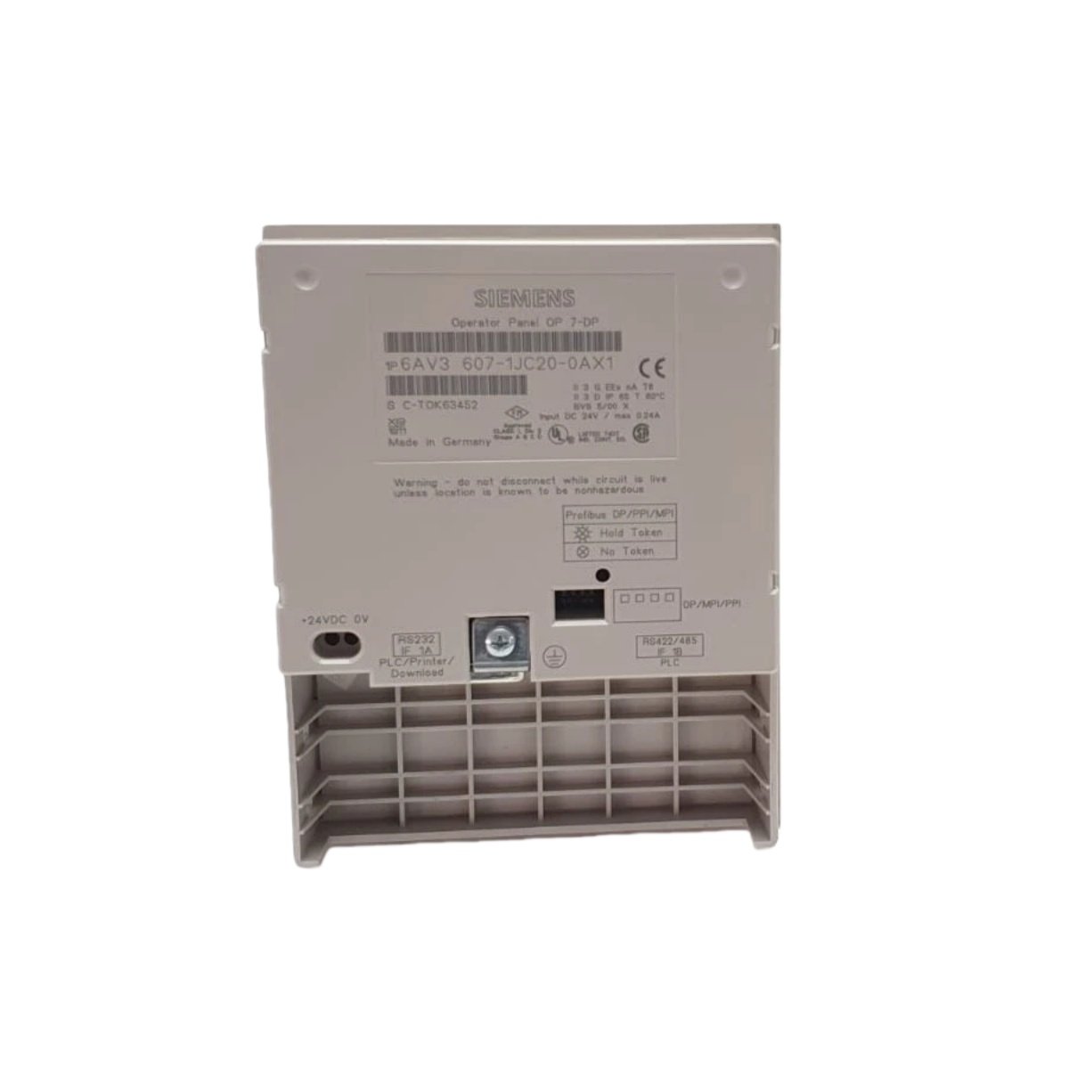 Siemens 6AV3607-1JC20-0AX1 Operator Panel | SIMATIC HMI Industrial Control Panel
