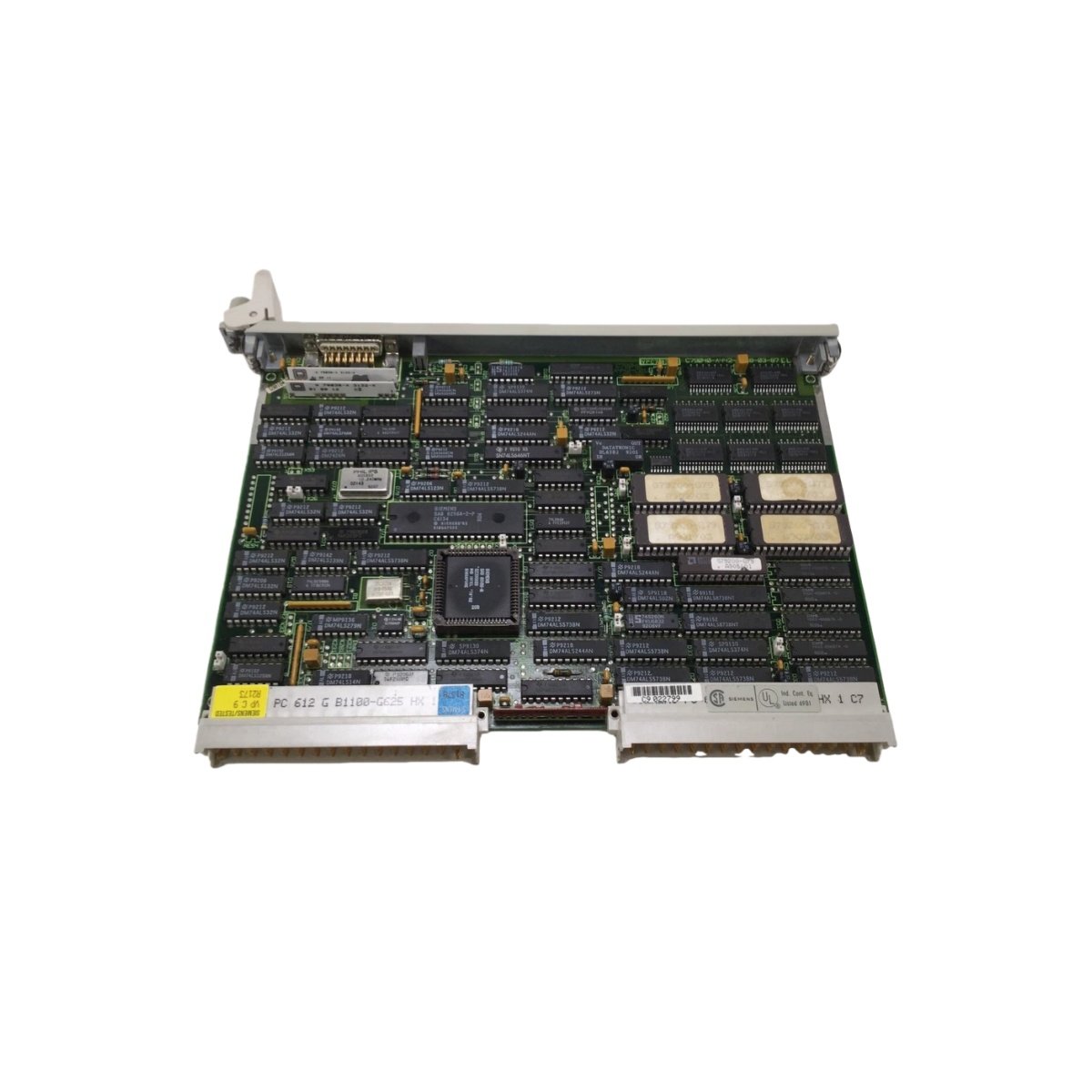 Siemens 6ES5947-3UR21 SIMATIC S5 CPU 947R F with 5 V DC backplane power, memory backup, compact design, and reliable PLC control for industrial automation.