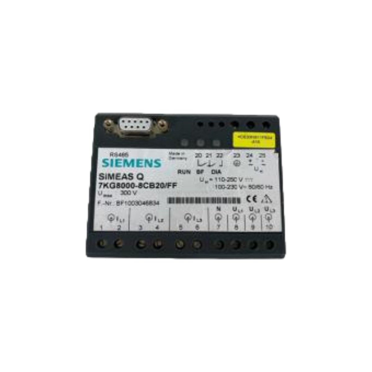 Siemens 7KG8000-8AB20/FF Digital Input Module with 8 digital inputs, 24 V DC signal support, compact design, isolation protection
