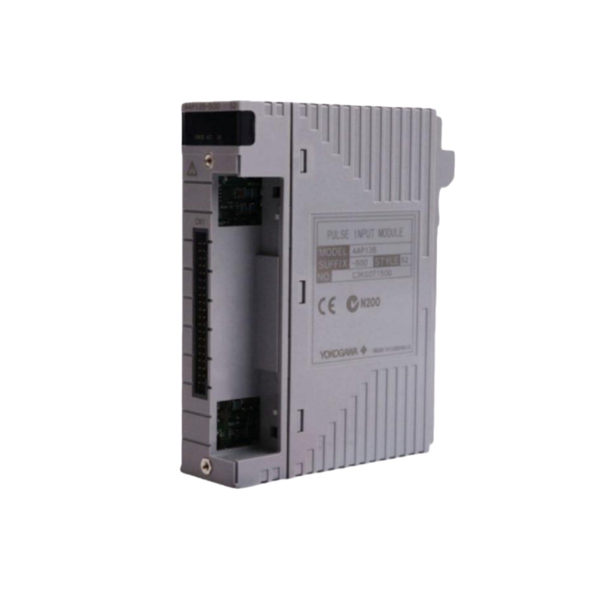 Yokogawa AGS813-S10 Turbomachinery Servo Module featuring 24 V DC power, industrial communication interface, compact dimensions, 2.2 kg weight, and precise servo control specifications.