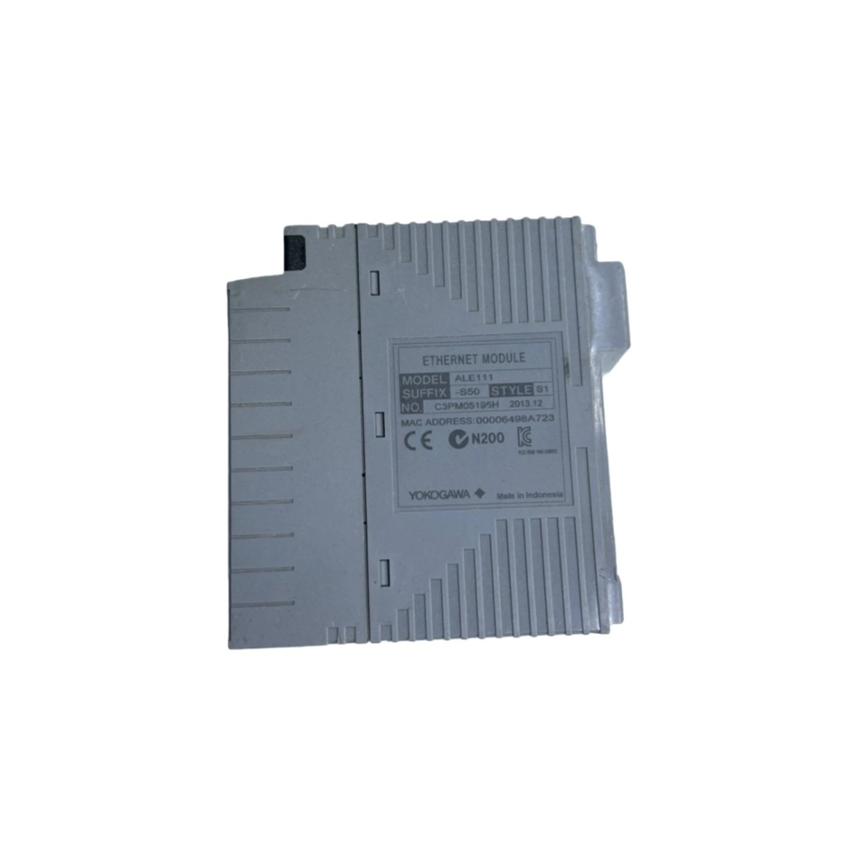 Yokogawa ALE111-S00 Ethernet Module offers 10/100 Mbps connectivity, TCP/IP support, web server, and FTP for CENTUM DCS integration with enterprise networks.
