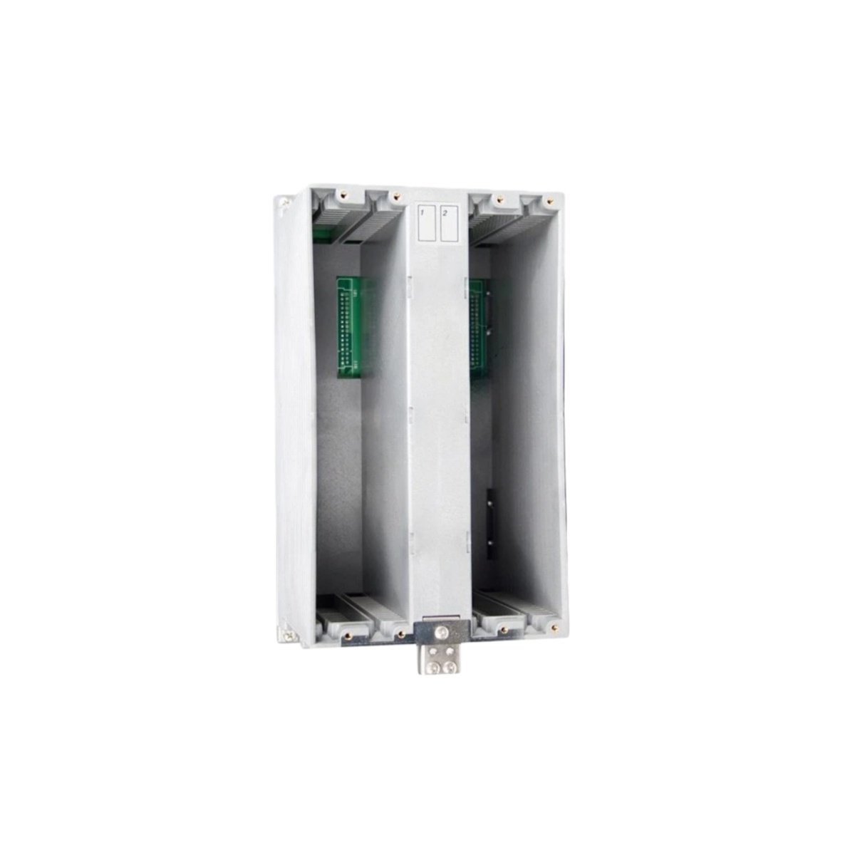 Yokogawa AMN34 multi-point control rack supports 16 analog I/O modules with hot-swap capability and 16-bit resolution.