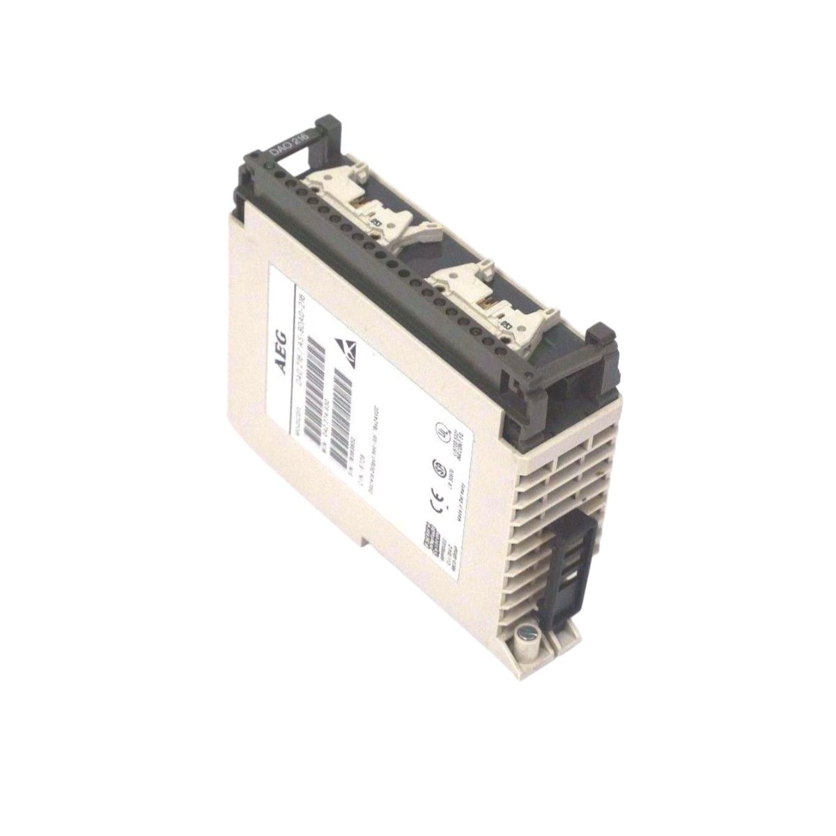 Schneider AS-BDAO-216 16-channel discrete output module for Modicon TSX Compact. 24V DC, 0.5A/channel, sink/source configurable, IP20. In stock.
