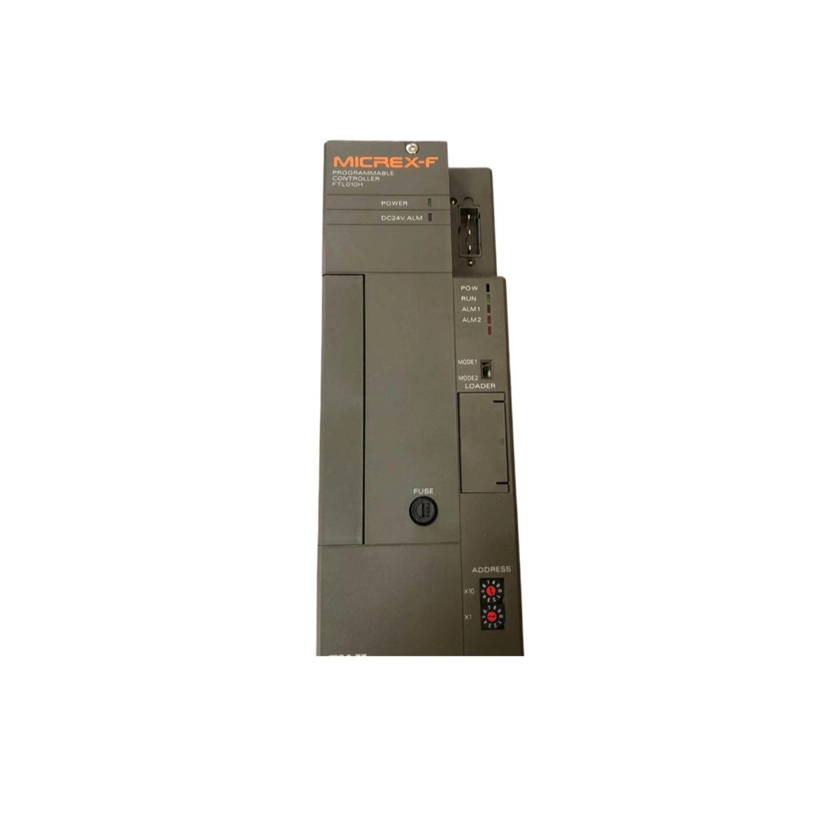Fuji FTL 010H-A10 FTL010H-A10 Terminal Link Unit offers 12 screw terminals, 10A capacity, DIN rail mounting, and clear labeling for simplified connectivity.