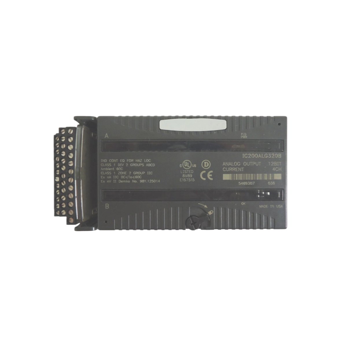 GE IC200ALG320 analog output module offers 4 configurable channels for 4-20mA or 0-10V. Features 140x95x40mm size, 0.25kg weight