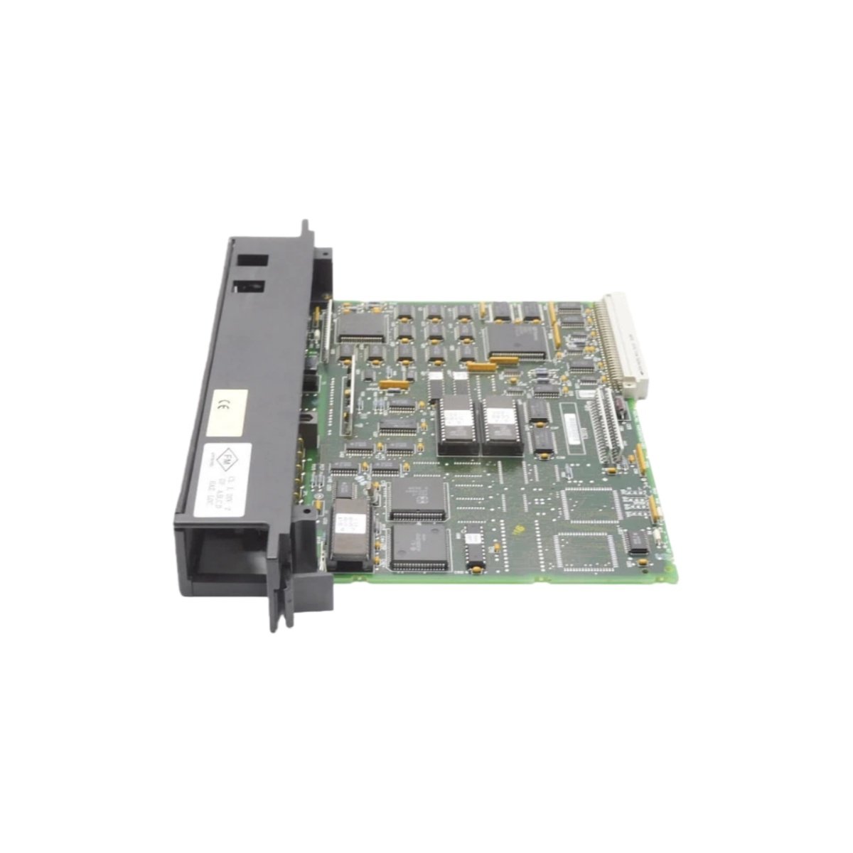 GE IC697BEM731P bus controller module supports 31 remote drops at 115.2 kbps over 1500m. Reliable network backbone for Series 90-70 systems.