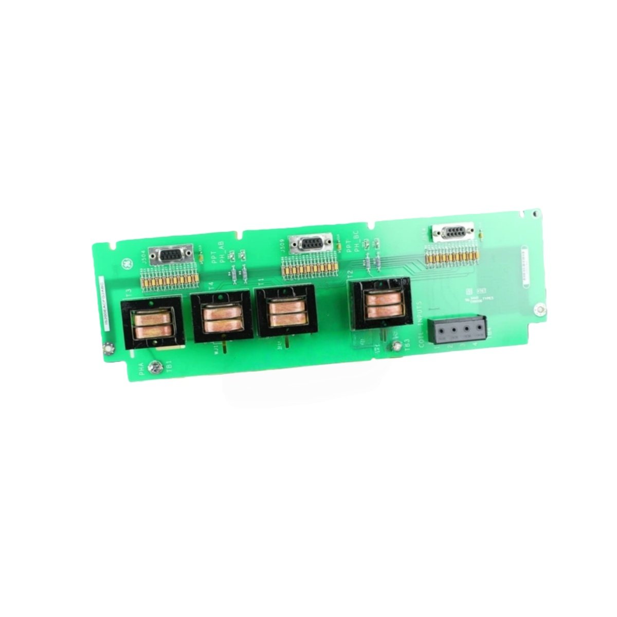 GE IS200EACFG2A excitation controller AC feedback board with 6 analog inputs, 16-bit resolution, and 2500V isolation for EX2100 systems.