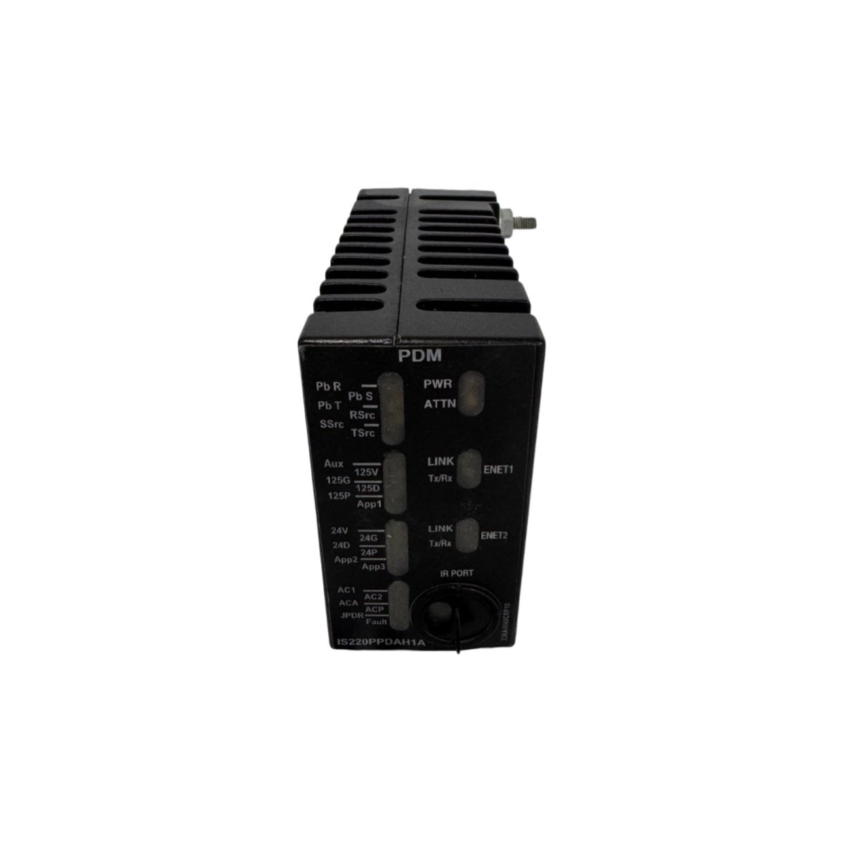 GE IS220PPDAH1A Power Distribution System Feedback Board featuring Ethernet communication, 24V DC input, compact design, and reliable industrial power monitoring.