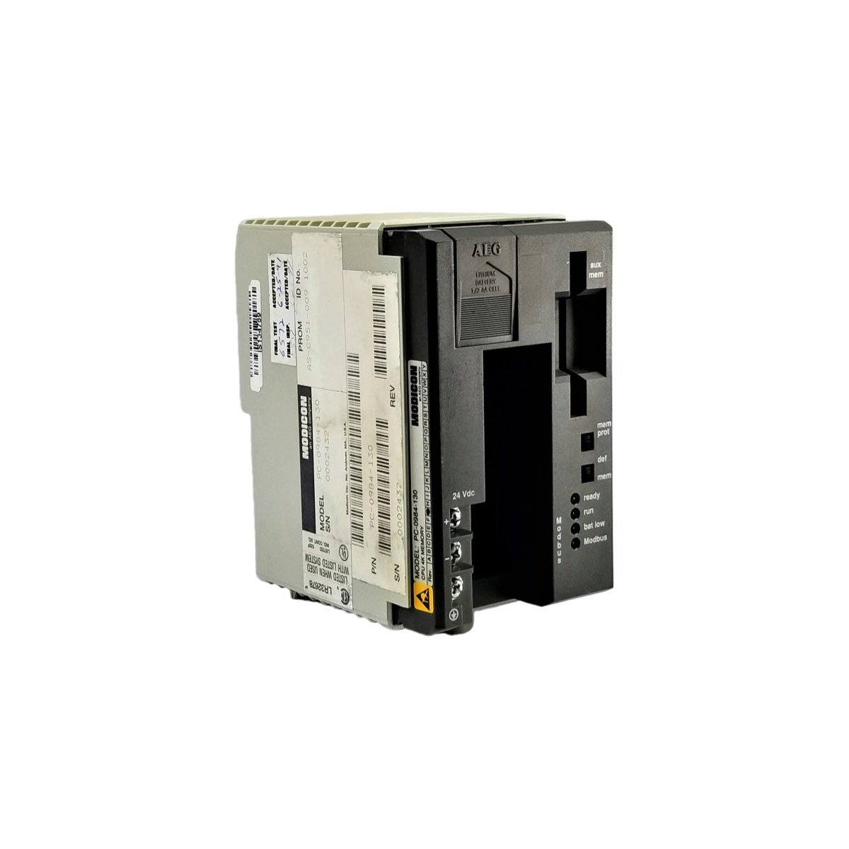 Schneider PC0984130 module assembly with 1.2 GHz processor, 2GB RAM, 8GB Flash for Modicon PLCs. Ethernet, RS-232, RS-485