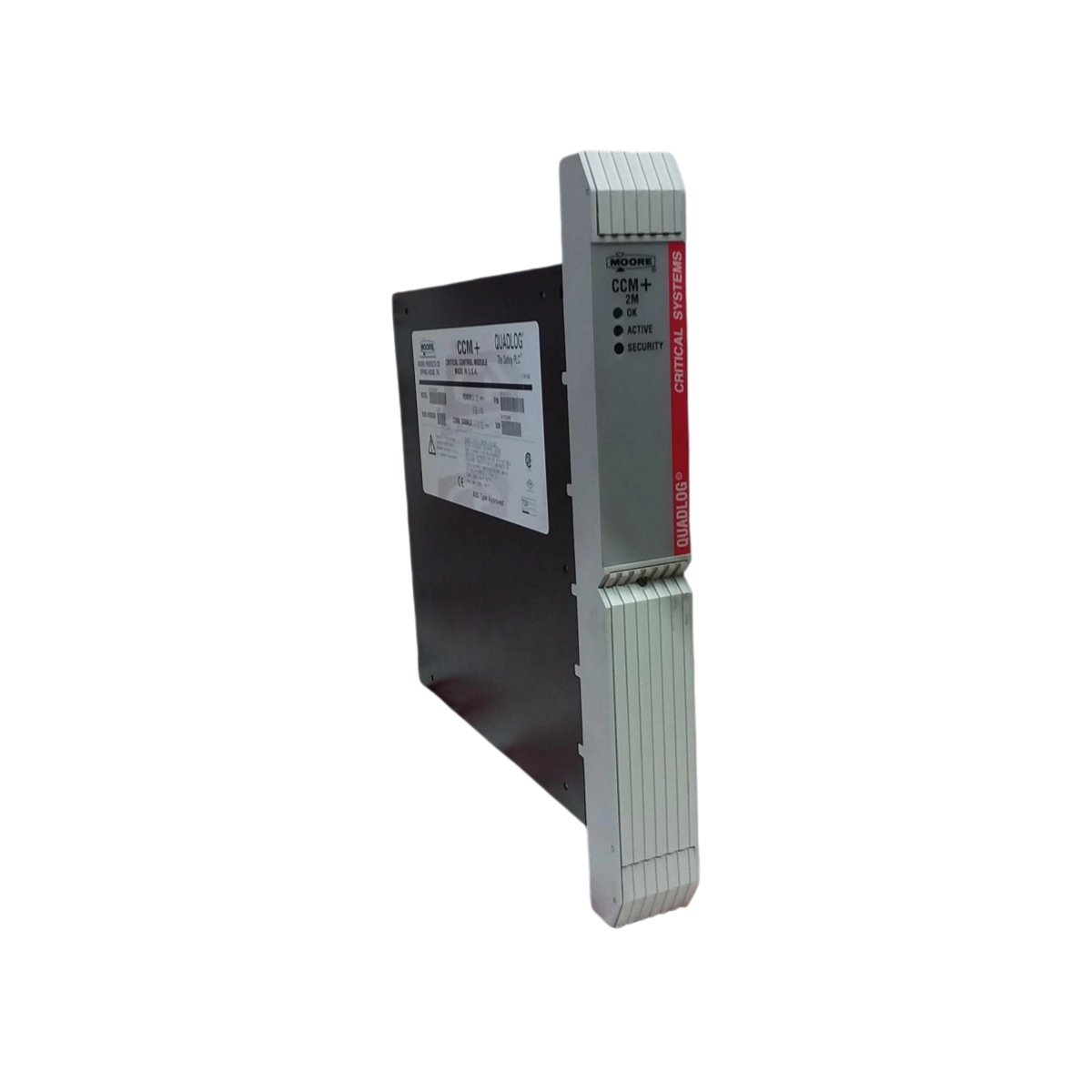 Siemens QLCCM22AAN 16418-31 critical control module features redundant processors, 2 MB memory, and supports 1,024 digital I/O points.