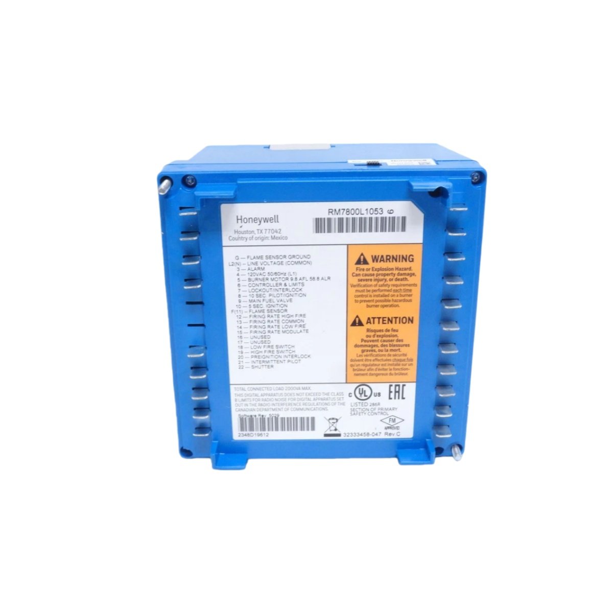 Honeywell RM7800L1053 Programming Burner Control - Image 3
