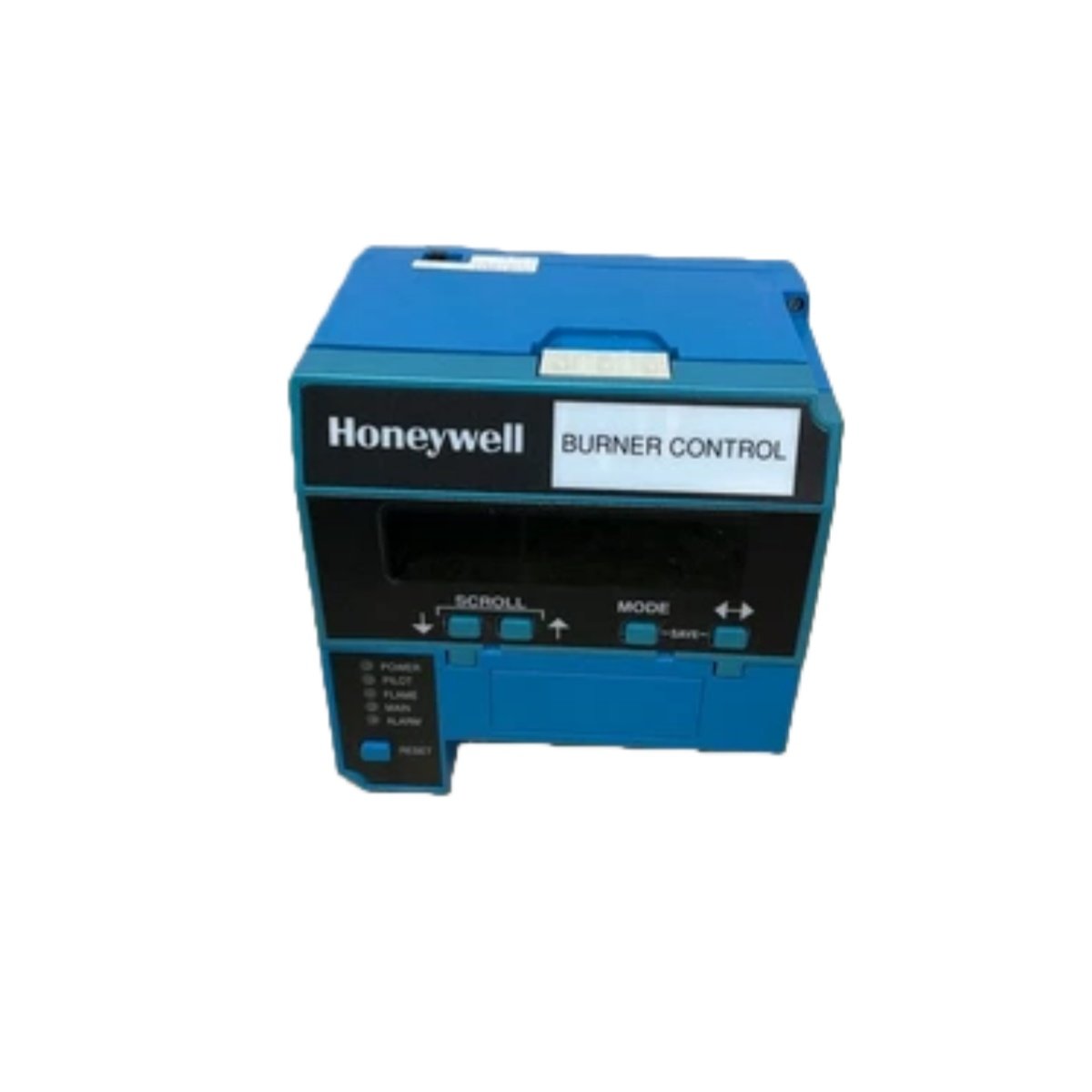Honeywell RM7800L1038 burner control for 7800 Series. 120V, -40°C to +60°C, SIL 3 capable with nonvolatile memory and first-out diagnostics.