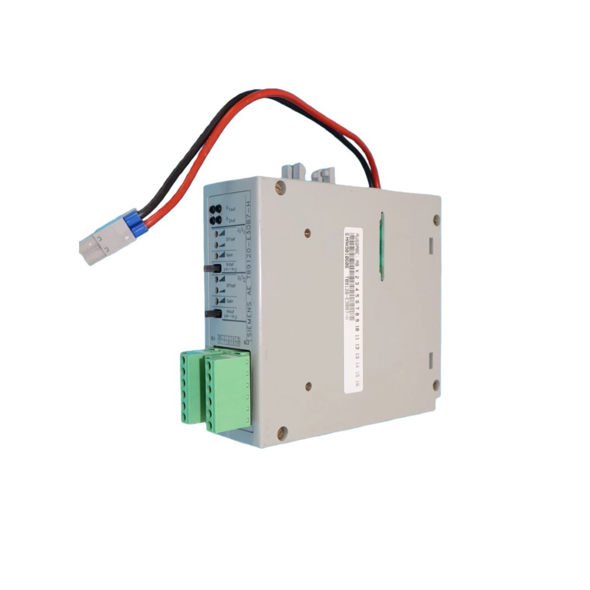 Siemens T89120-E3087-H interface module features 16 digital inputs and 8 outputs with 24 V/48 V support for system integration.
