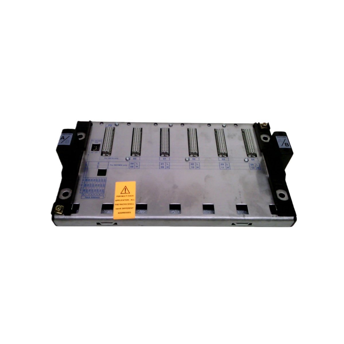 Schneider TSXRKY6EX Extendable Rack adds 6 slots to Premium PLC systems. 265 x 146 x 140 mm, 1.5 A at 5 V DC, and 10 m extension distance.