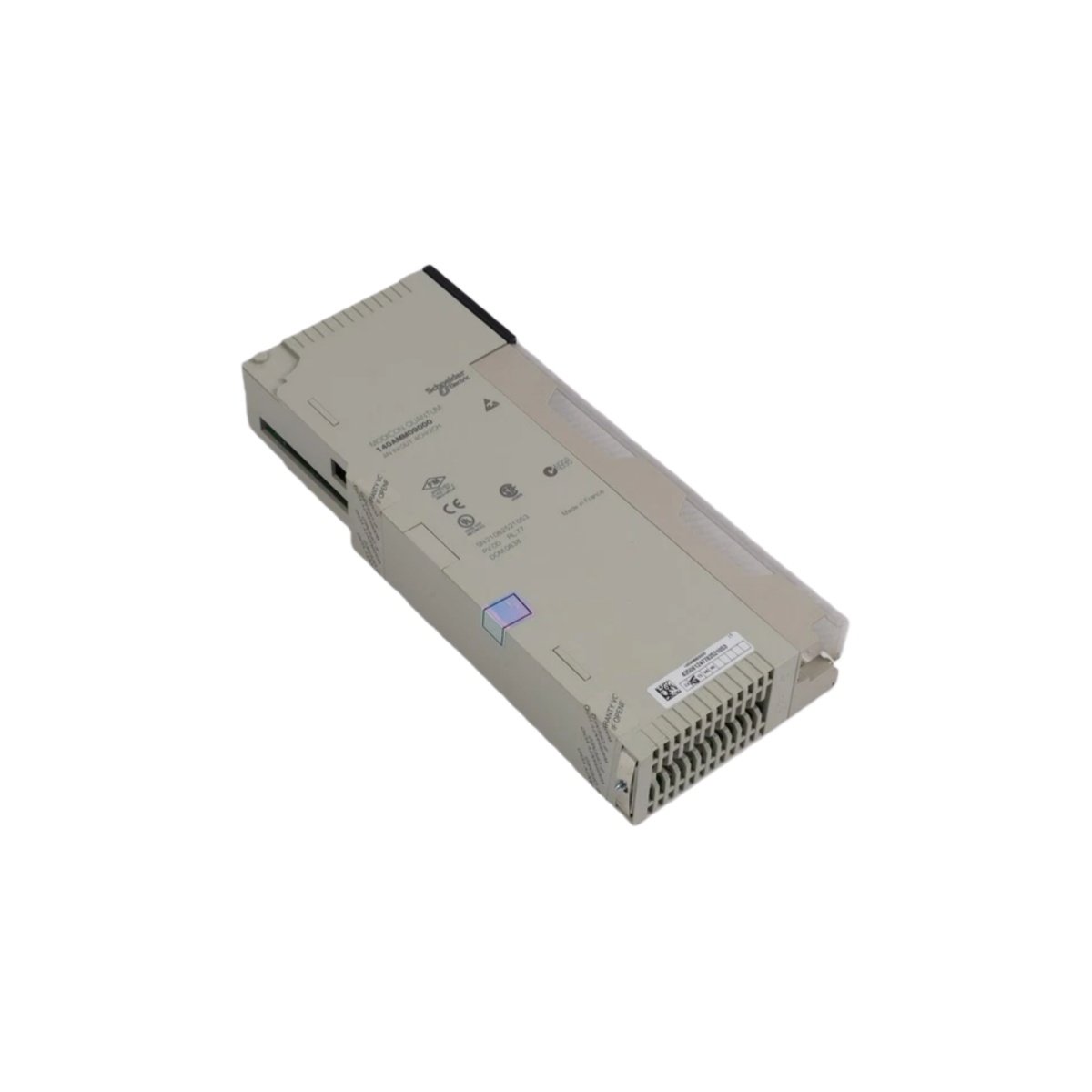 Buy Schneider 140AMM09000C Modicon Quantum Analog I/O Module. 4 inputs, 2 outputs, 4-20mA, 12-bit resolution, +5 Vdc, CE/UL/CSA compliant.
