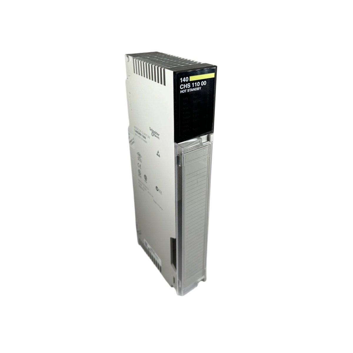 Schneider 140CHS21000 Hot Standby kit for Quantum PLCs with 2 power supplies, redundant backplane, and 0.9 kg weight for high-availability systems.