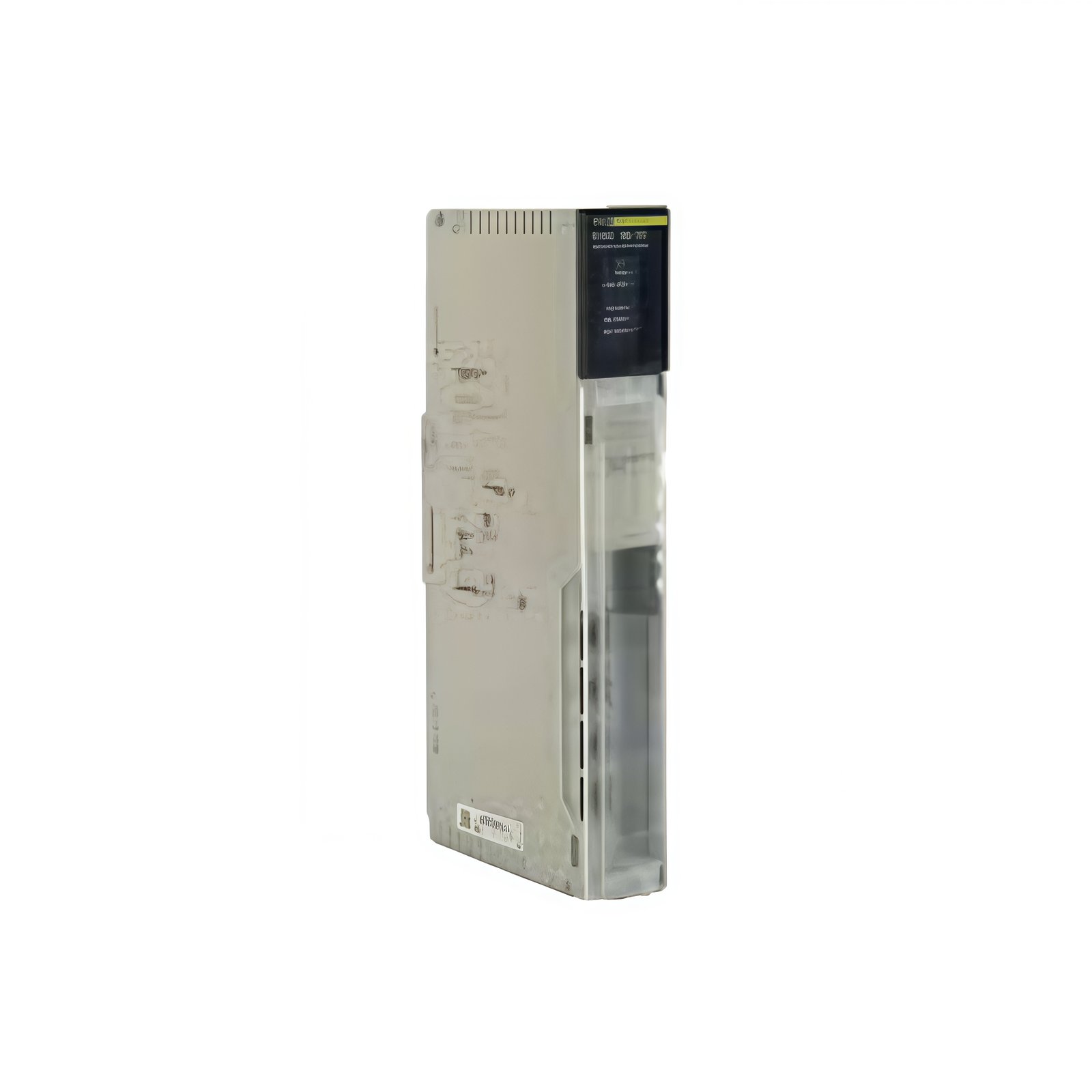 Schneider 140NOC78000C Ethernet I/O head module with dual 10/100 ports, Modbus TCP/IP, 4,096 words, and 5 ms cycle time. For Quantum distributed I/O systems.