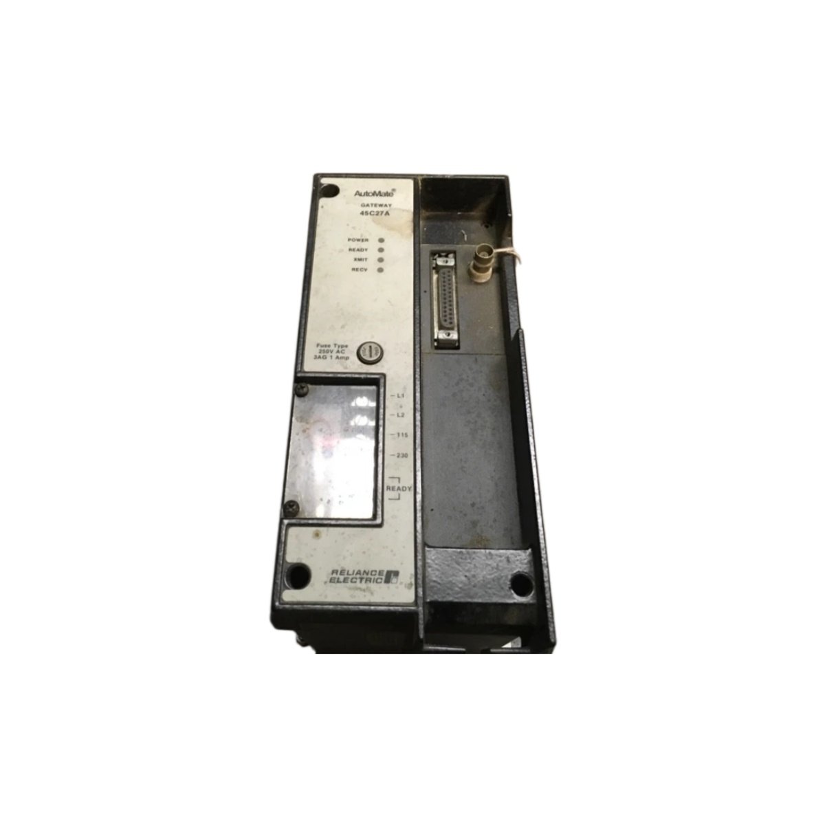 Buy the Reliance Electric 45C27A gateway interface head with Modbus TCP/IP, RS-485 ports, and 1,200 messages/sec throughput for reliable