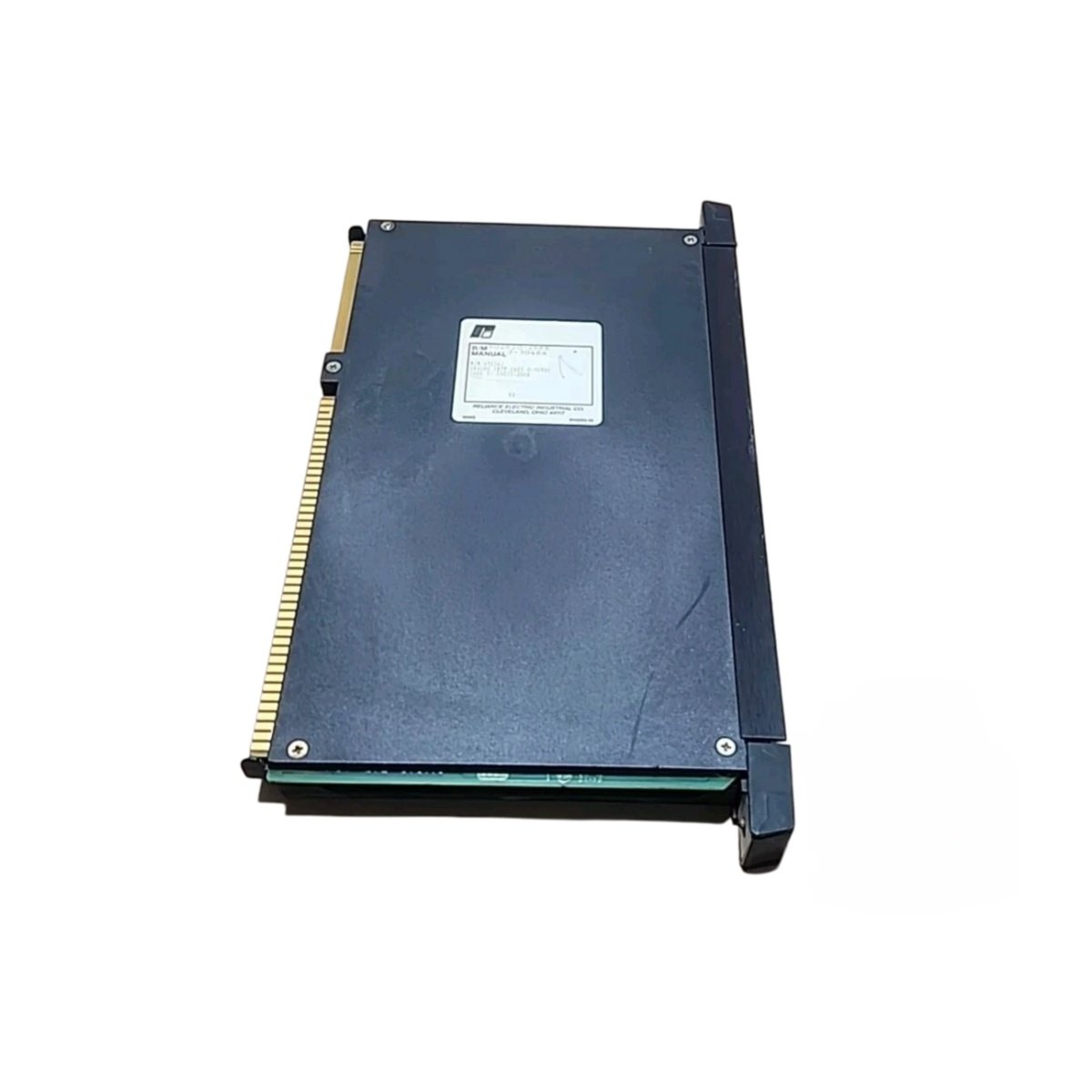 Reliance Electric 45C342 analog input module with 8 channels, 16-bit resolution, and 250 samples/sec. DIN-rail mount, 24 VDC, 470 µF storage, 0–60°C.