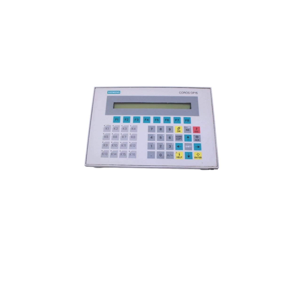 The Siemens 6AV3515-1EB30 is a text-based operator panel with backlit LCD. Supports S5/S7 communication and recipe storage.
