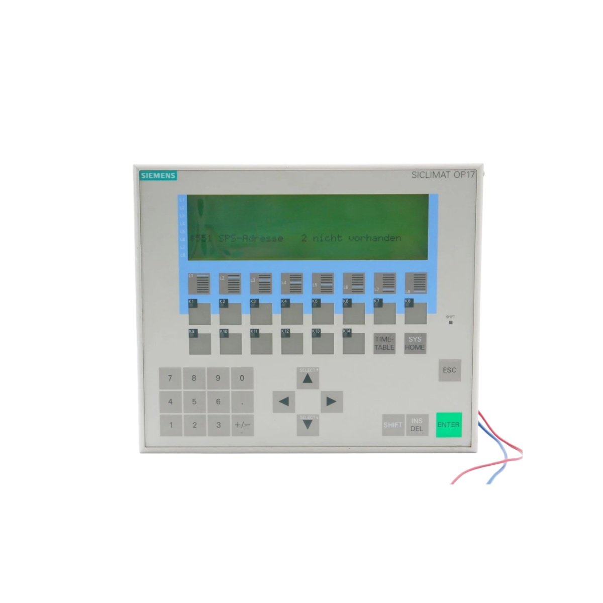 Siemens 6AV3617-5BB00-0AE0 front housing with 18-key membrane pad. IP65 rated, fits OP5/OP15. Durable HMI replacement part.