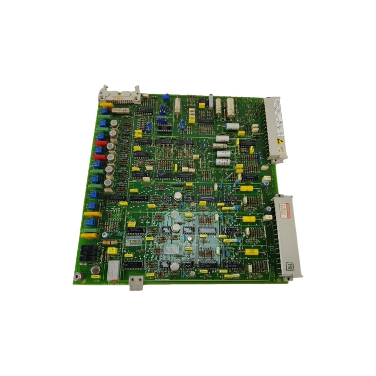 Siemens 6DM1001-2LA02-2 circuit board with 6-layer FR-4 construction, 48-pin connector, and SIMATIC industrial control system compatibility.