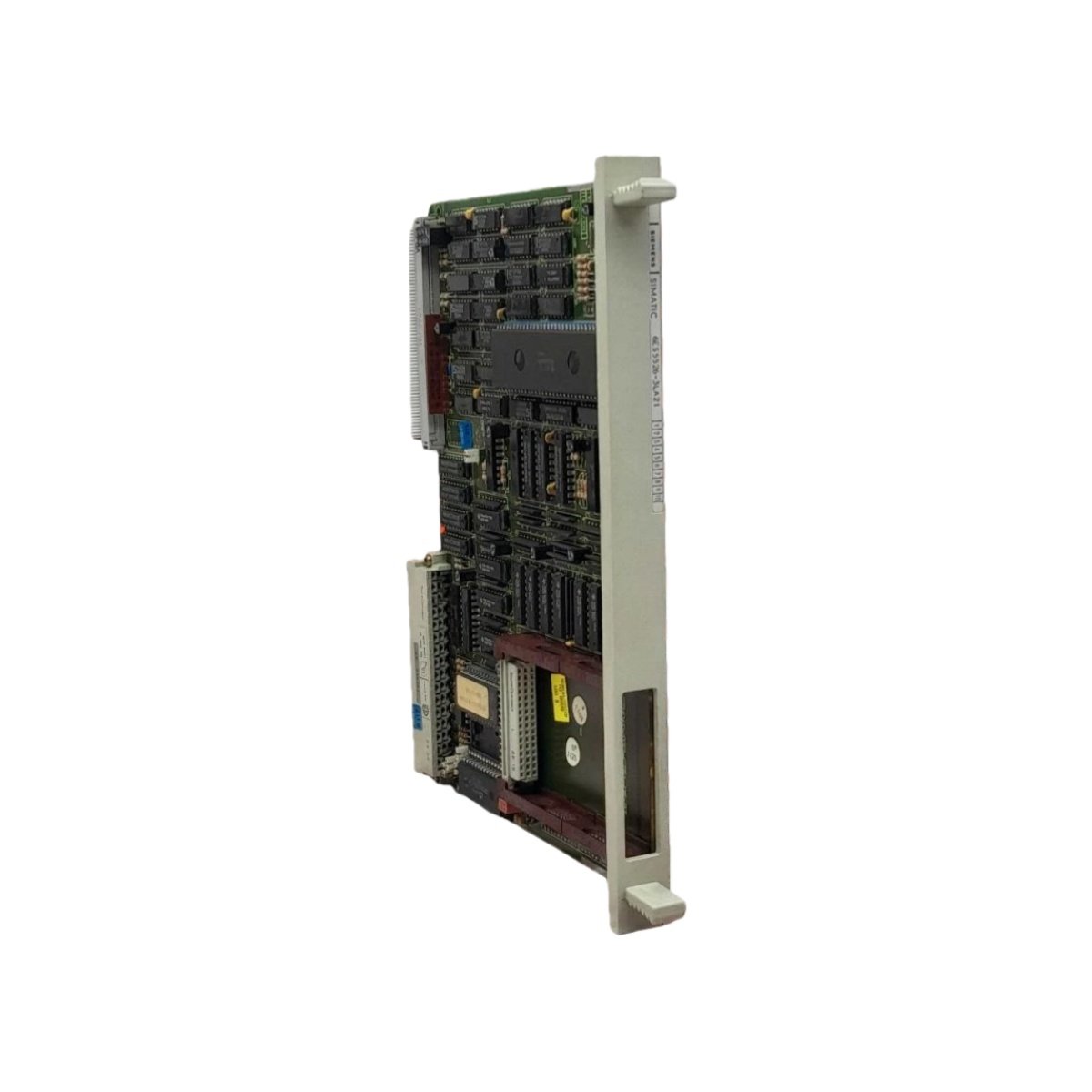 Siemens 6ES5526-3LA21 CP 526 expansion board for S5 PLC. Dual serial ports, 8 KB buffer, 0.55 kg. Reliable industrial communication.