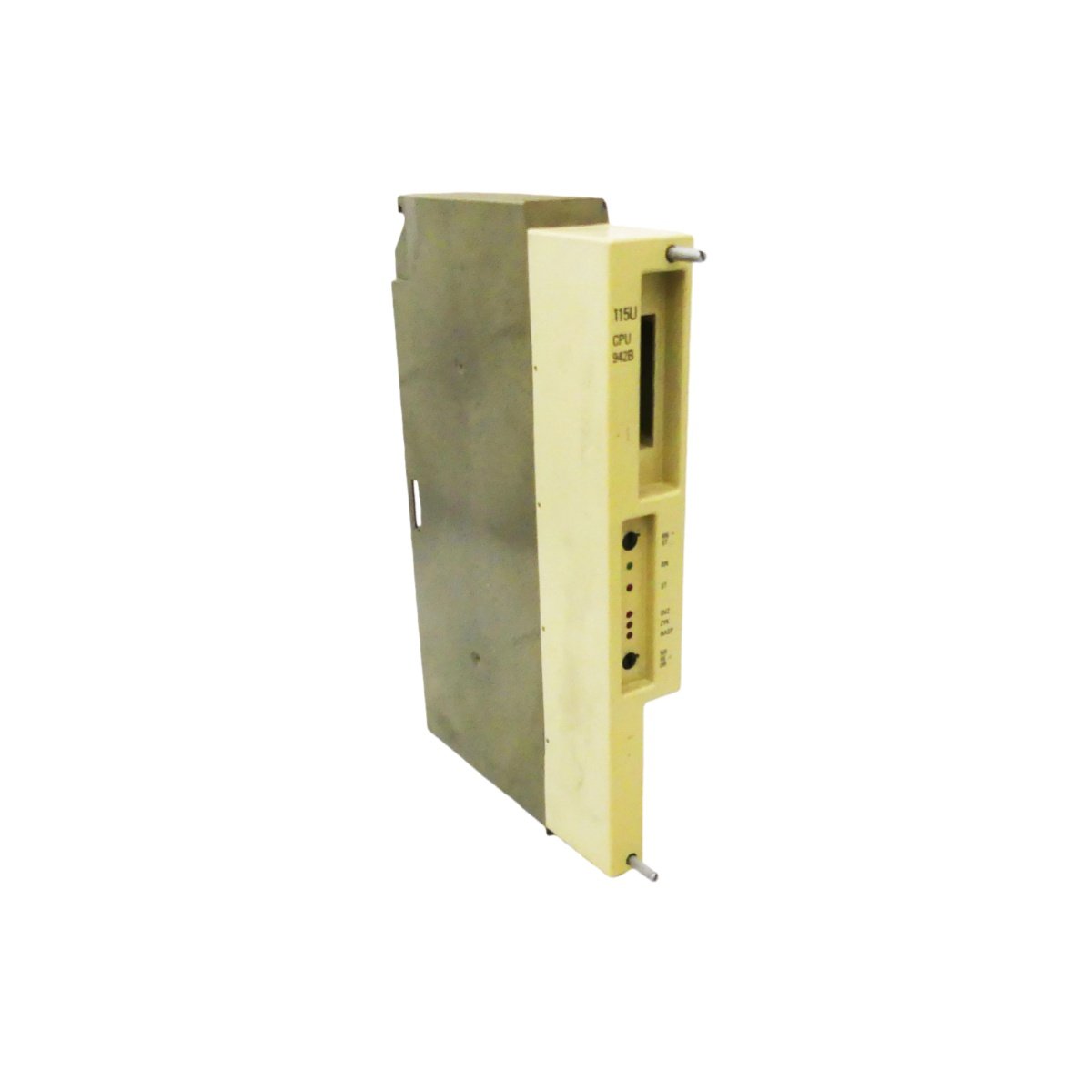 Siemens 6ES5942-7UF13 SIMATIC S5 CPU with 42 KB RAM, 1.6 kg weight, 24V DC power, and 0.55 ms/K scan for programmable logic control.