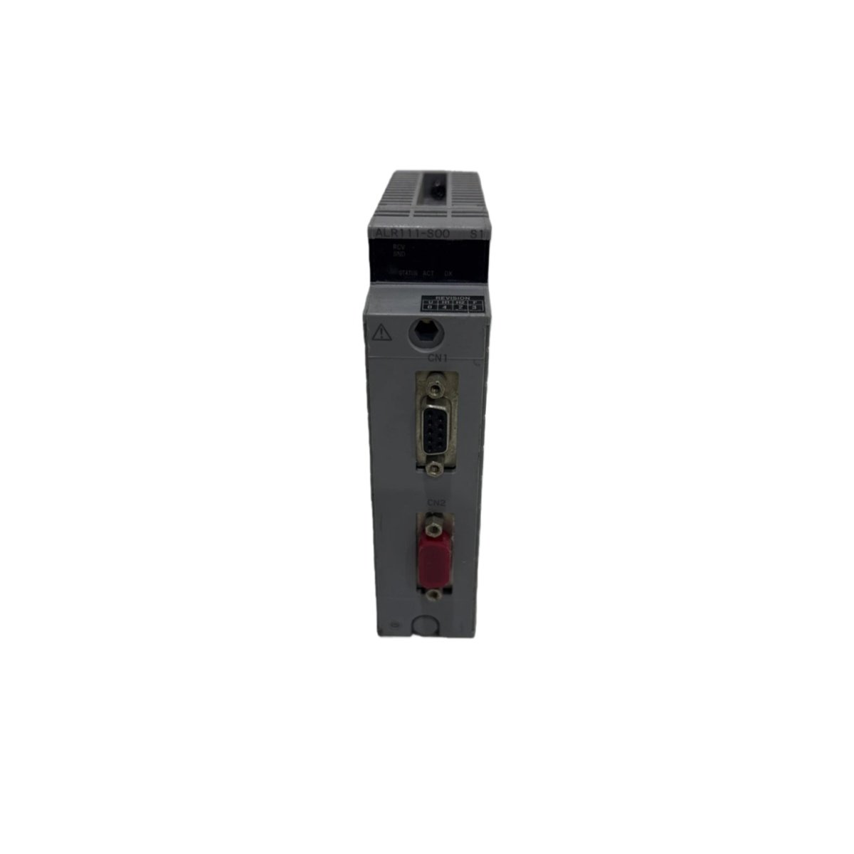 Yokogawa ALR111-S01 serial communication module with RS-232, 19200 bps, 256-byte FIFO buffers, MODBUS/ASCII support, and 1500 V isolation.