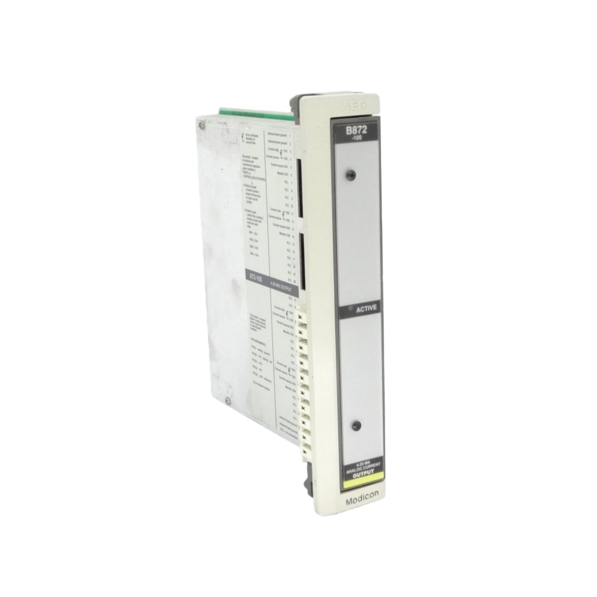 Schneider ASB827000 input module features 16 discrete 24 VDC channels with 1ms filtering. Offers 1500VAC isolation, 2.5W power, and IP20 protection for reliable signal capture.