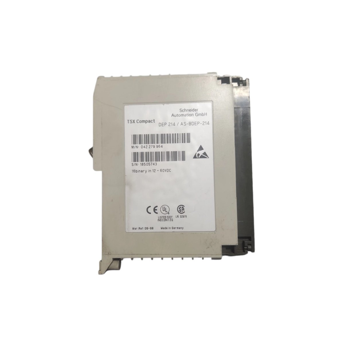 The Schneider ASBDEP214 is a versatile I/O module for Advantys STB. Features mixed digital/analog functionality and hot-swap support.