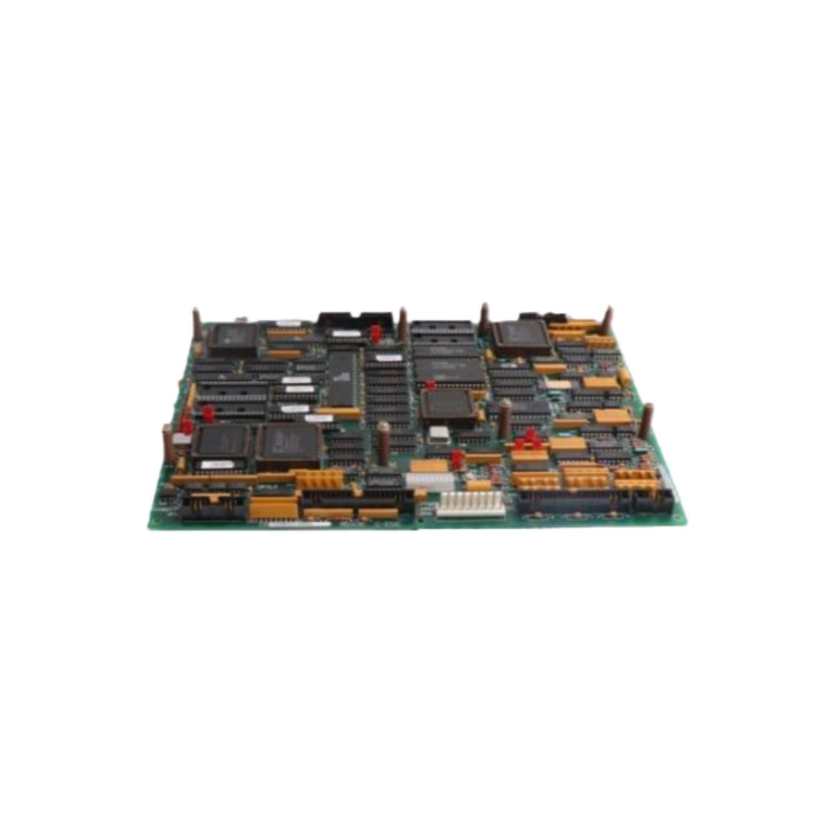 GE DS200LDCCH1ALA drive control/LAN communications board with 32-bit RISC processor, 8 analog inputs, 16 digital I/O, and 10 Mbps LAN for Speedtronic.