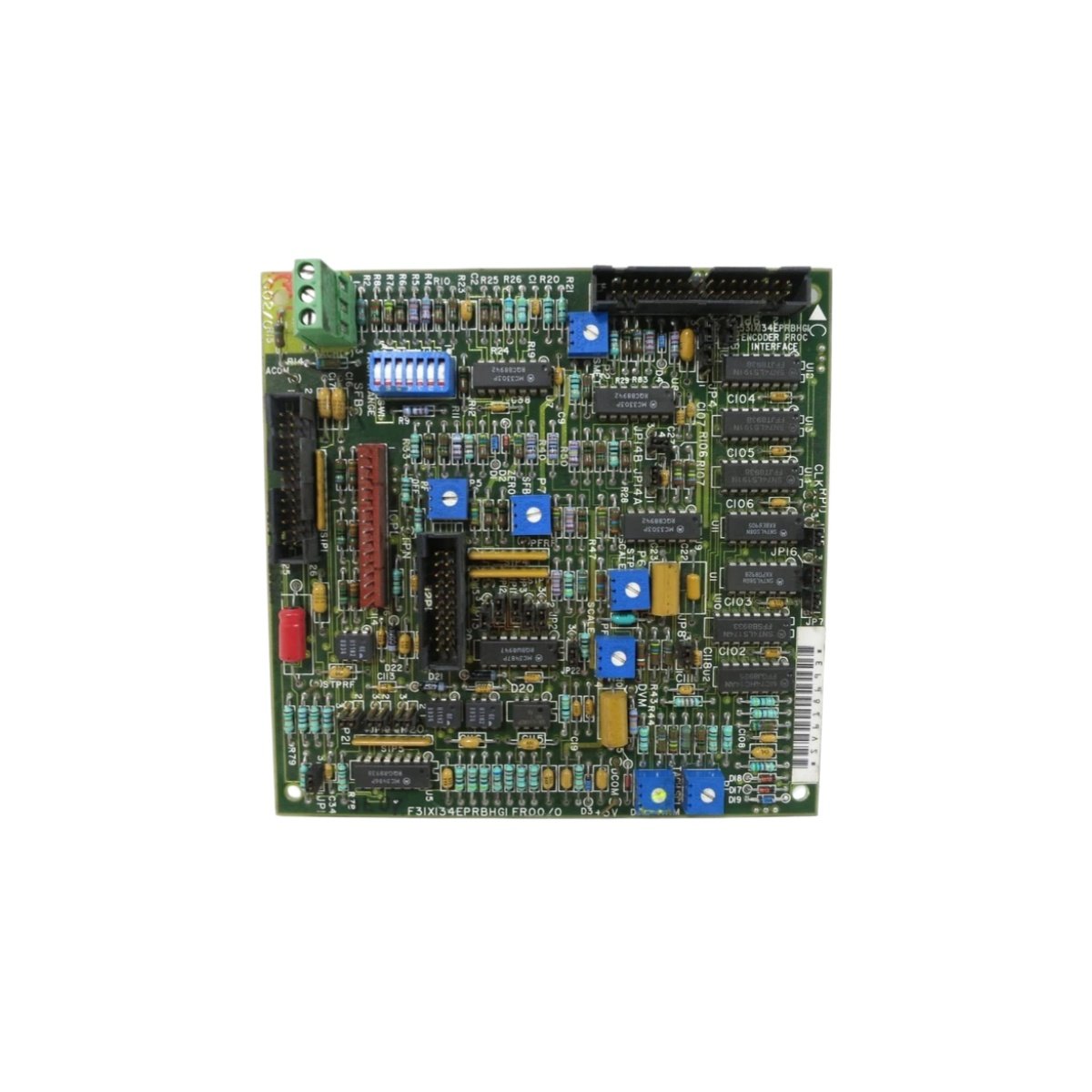 GE F31X134EPRBHG1 circuit board for EX2100, 115/230VAC input, 5V/5A and 24V/2A outputs, power monitoring. Used in generator excitation.