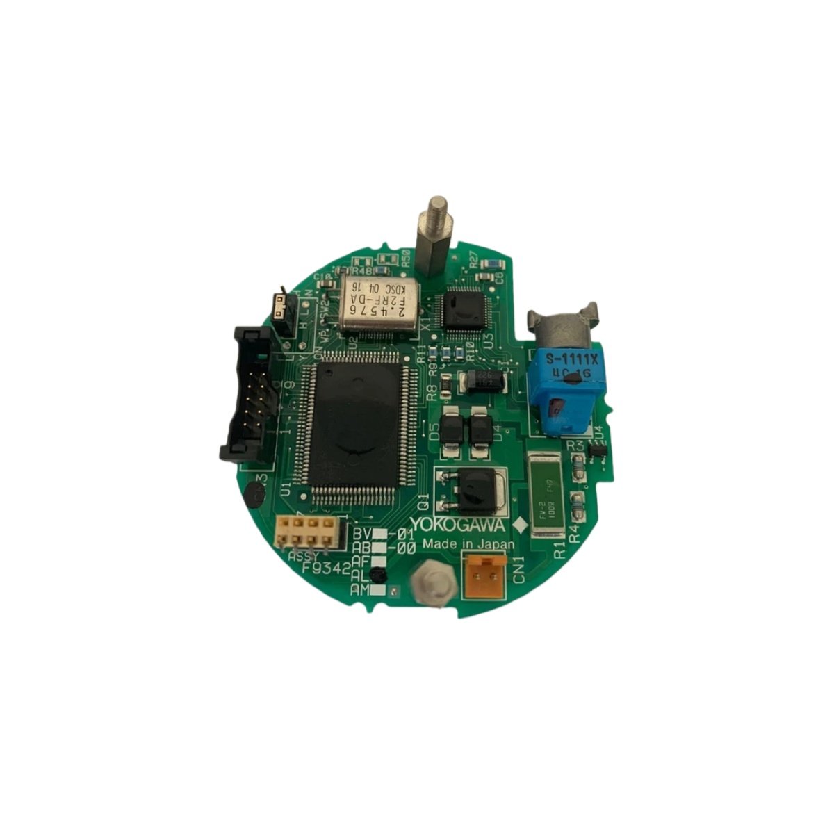 Yokogawa F9342AM fieldbus communicator with 0.075% accuracy, 4-20mA output, 36 kg weight, 16 MPa max pressure, and HART for digital plant integration.