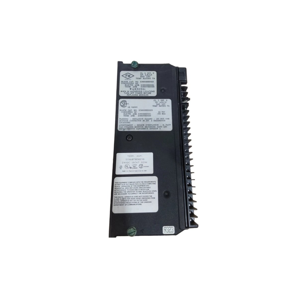 GE IC660BBD023 Genius Sink I/O Block - Image 3