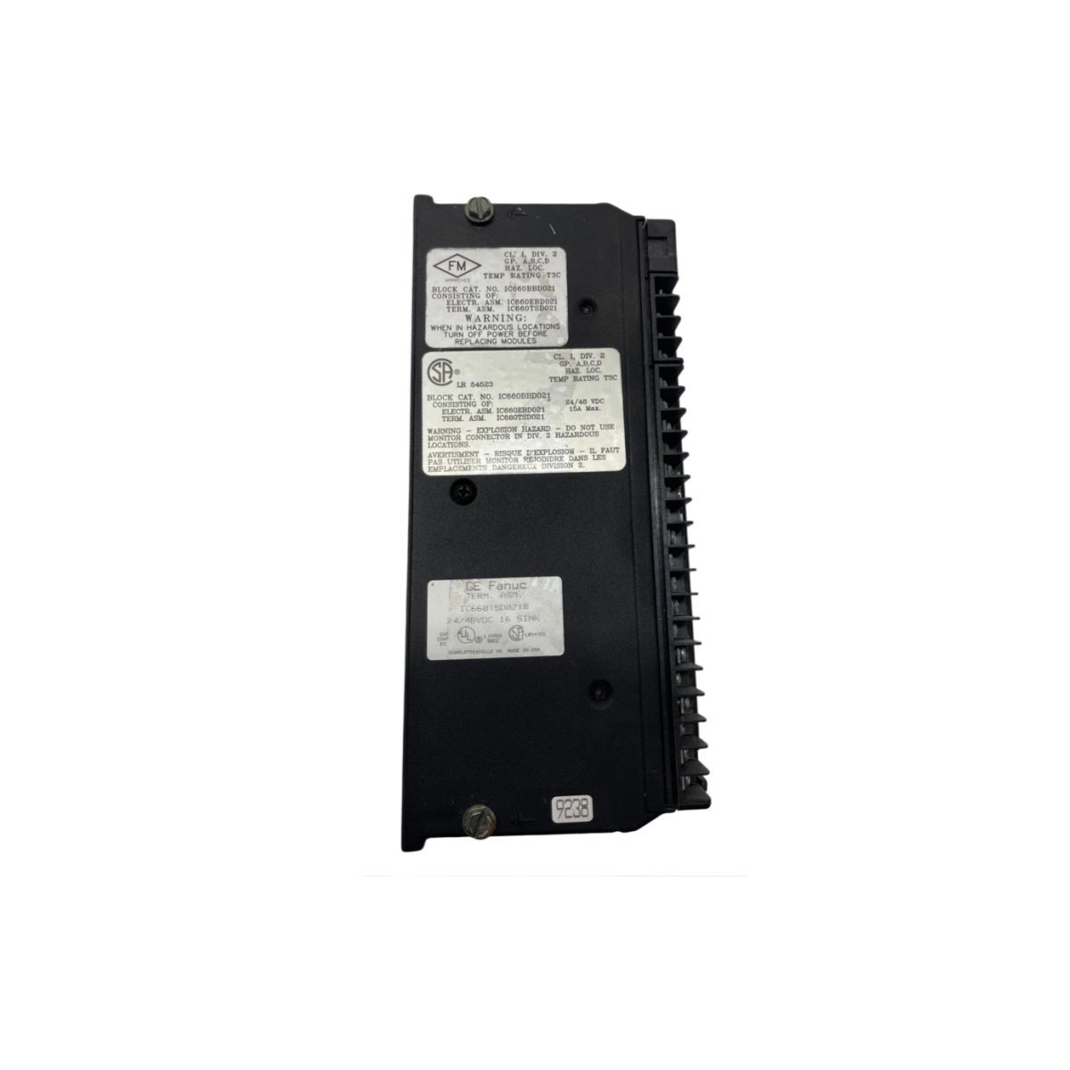 GE IC660TSD021 Terminal Assembly | Genius I/O 20-Point Screw Block