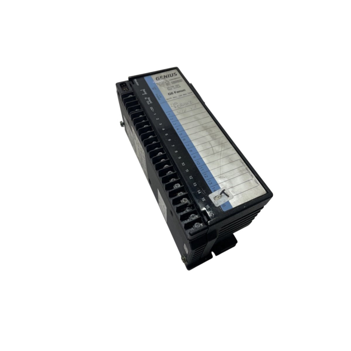 GE IC660TSD021 terminal assembly for Genius I/O. 20 screw terminals, 10A, 250V, 0.18 kg, UL94 V-0 polyamide housing.Genius I/O 20-Point Screw Block