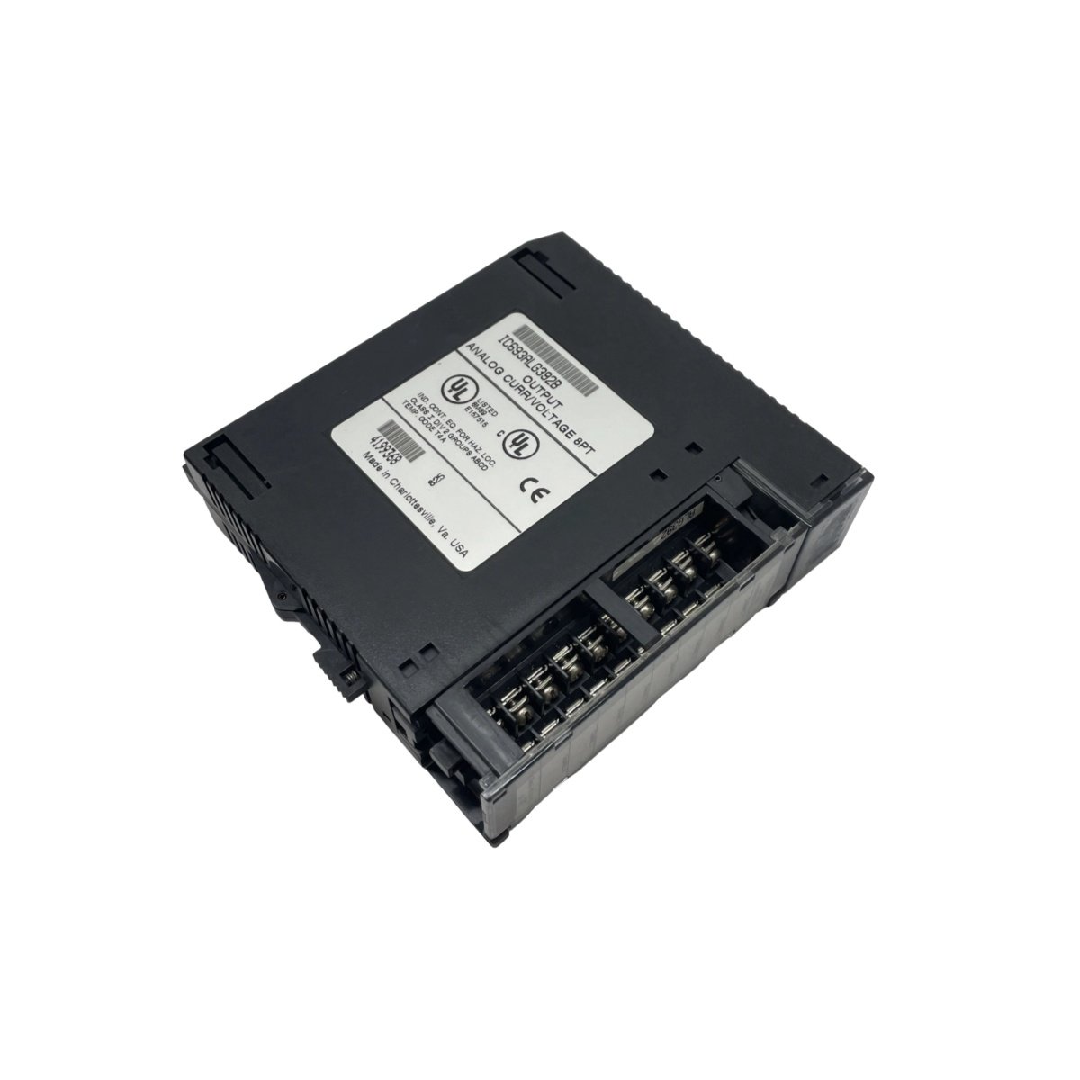 GE IC693ALG392 4-channel analog output module for Series 90-30. Configurable 0-10V, ±10V, or 4-20mA, 12-bit resolution, optical isolation, UL/CE certified.