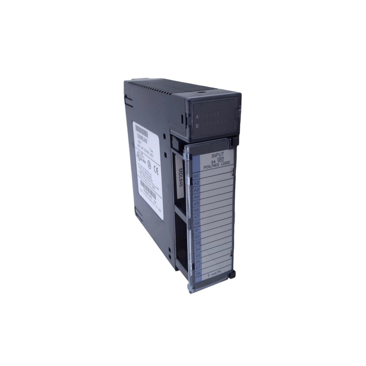 GE IC693MDL645 input module, 16 channels, 120V AC, 15ms response, isolated. Reliable AC sensing for 90-30 PLC systems.16-Channel 90-30 PLC Card