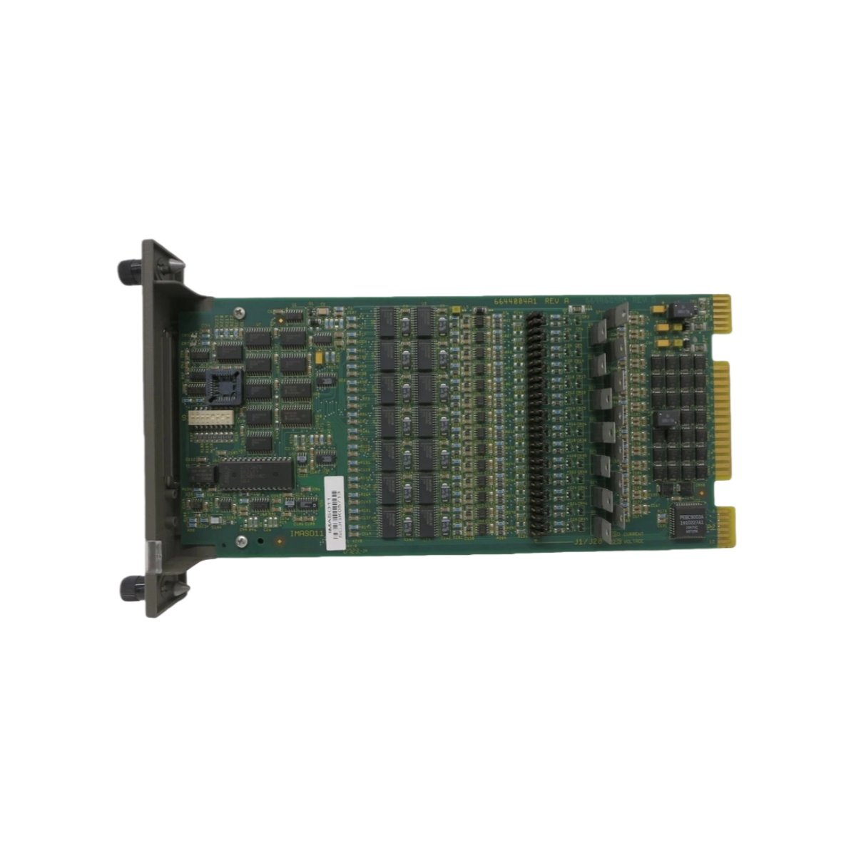 ABB IMASO11 8-channel analog output module, 4-20mA, 12-bit resolution, ±0.15% accuracy, 1,500V isolation. For AC 800M DCS and S800 racks.