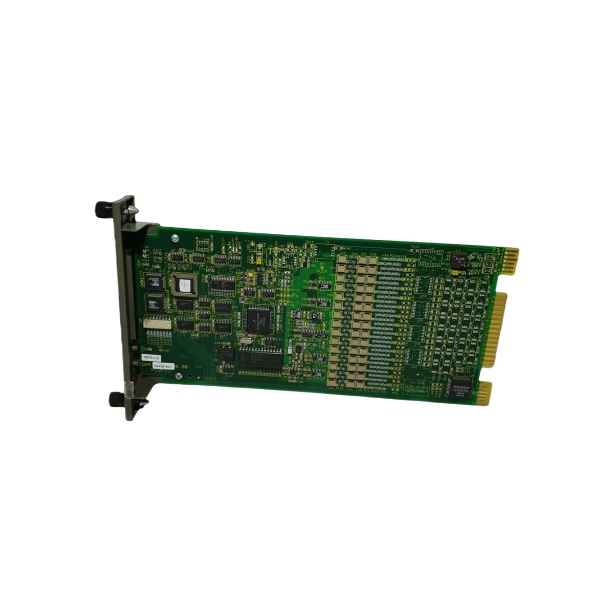 ABB IMFEC12 8-channel analog input module with HART, 4-20mA, 15-bit resolution, ±0.1% accuracy, 1,500V isolation. For AC 800M and S800 I/O racks.