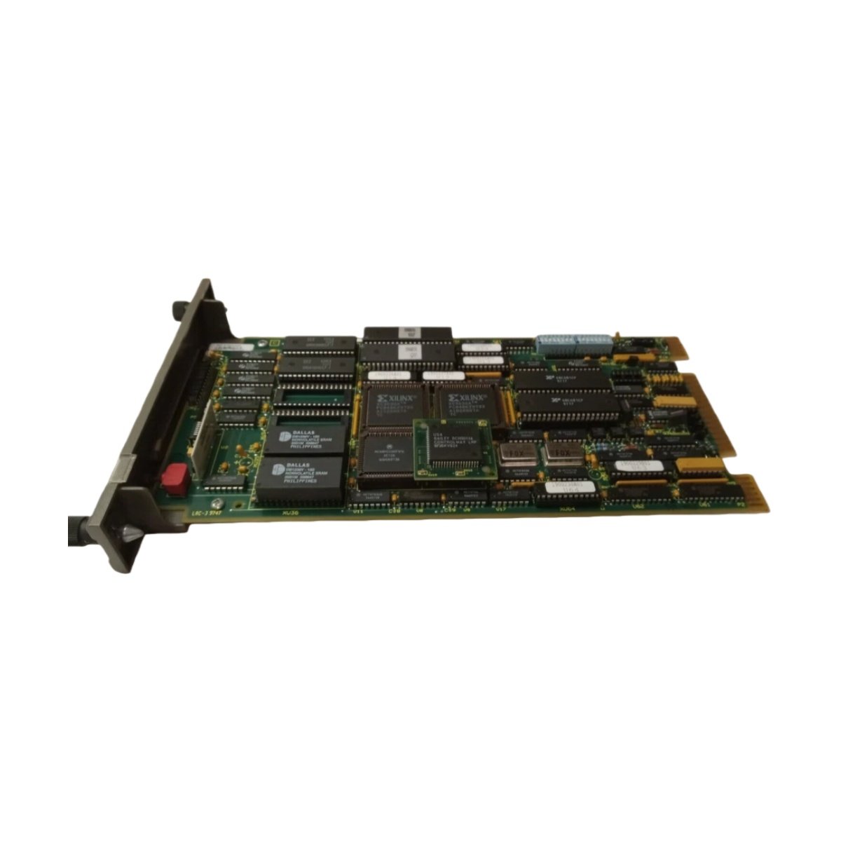 ABB IMMFP01 multi-function processor module with 32 MHz MC68020 CPU, 4 MB DRAM, battery-backed SRAM, and RS-232 port for Advant OCS systems.