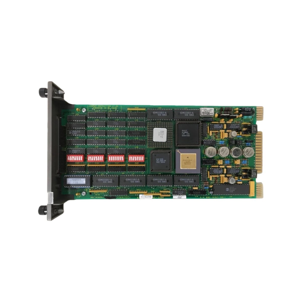 ABB INNIS01 network interface slave module with 2 Mbps Infi-Net protocol, 32 nodes, 240-byte data exchange, and 10 ms scan rate for ABB DCS.