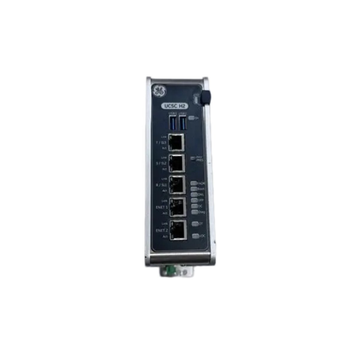 GE IS420UCSCH2A Mark VIe Controller Module. 600 MHz CPU, 1GB RAM, 4 Ethernet ports, -30°C to 65°C. Extended control capabilities.