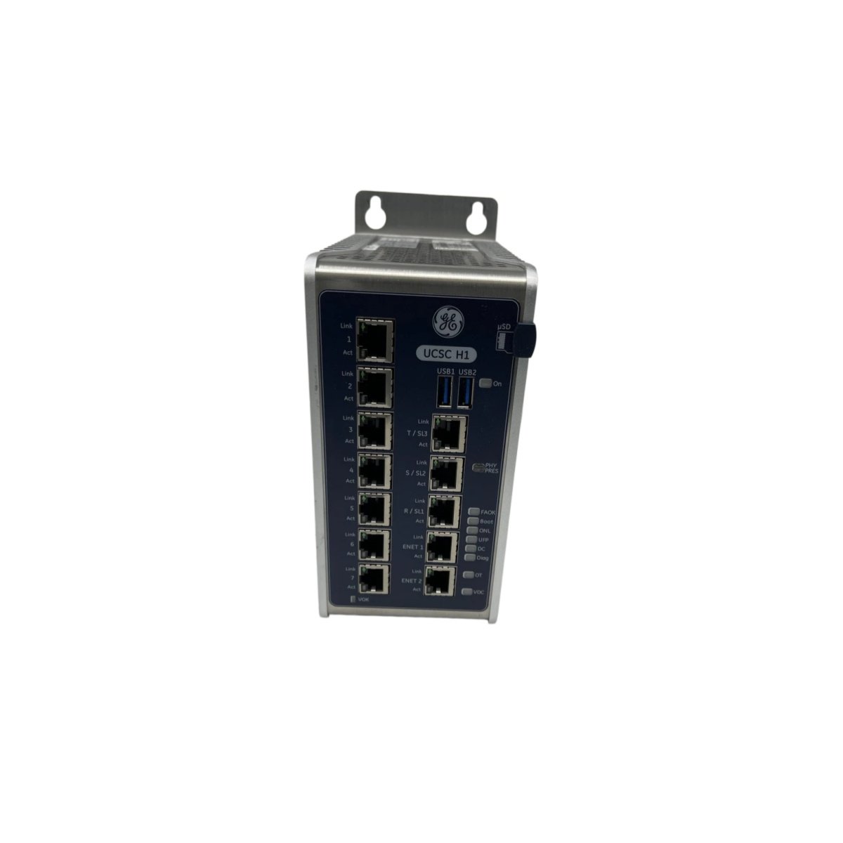GE IS420UCSCH2B Mark VIe Controller Module. 600 MHz CPU, 1GB RAM, 4 Ethernet ports, -30°C to 65°C. High-performance turbine control.